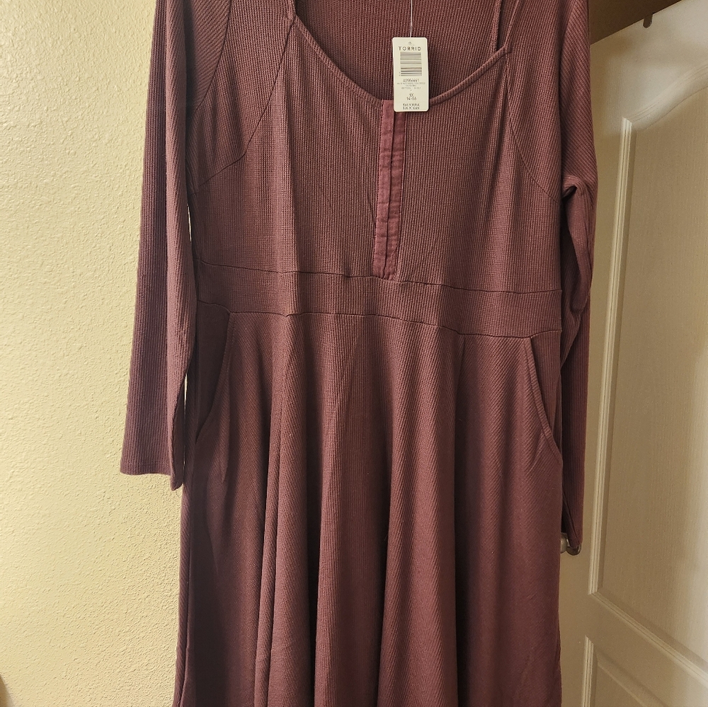 Torrid NWT Mini Rib Skater Dress
